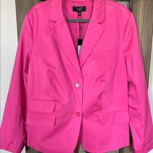 Talbots Pink Blazer Structured Suit Jacket